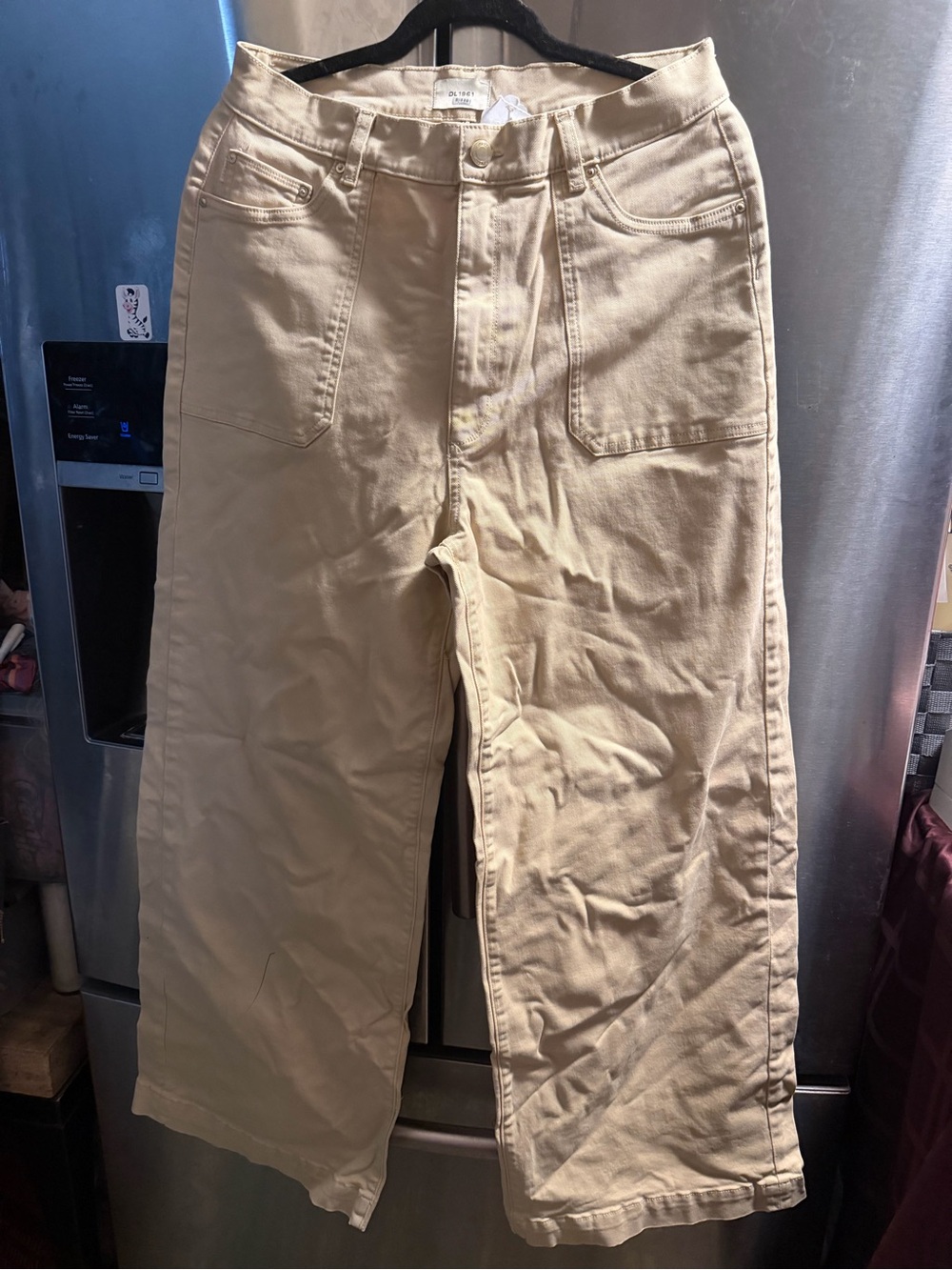 DL1961 Wide-Leg Women's Pants in Light Tan